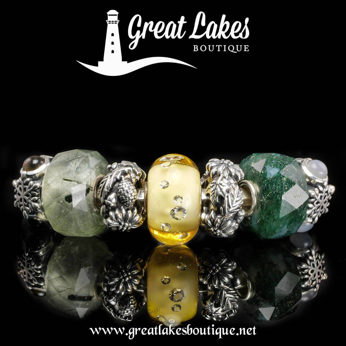 Trollbeads Diamond Bead Amber Inspiration