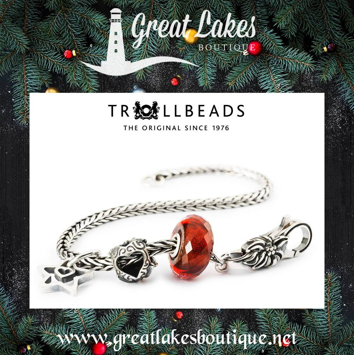 Trollbeads Poinsettia Bracelet & Trollbeads Poinsettia Wish Bracelet Preview