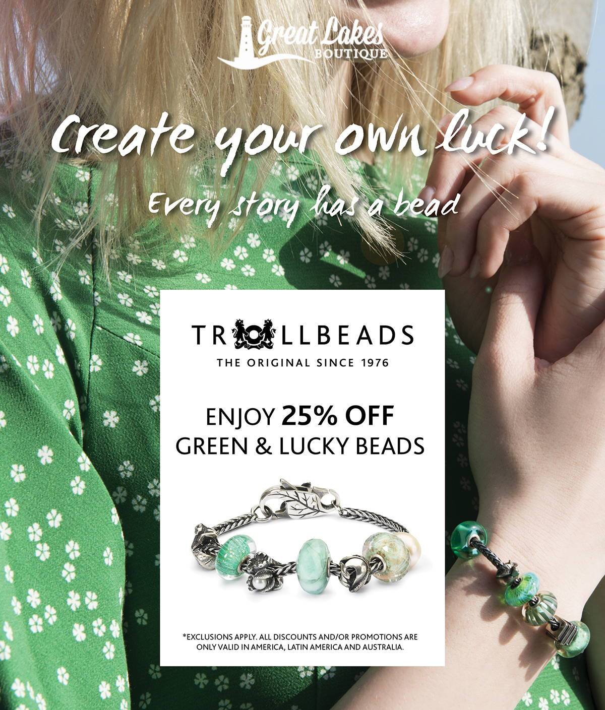 Trollbeads Green & Lucky Sale