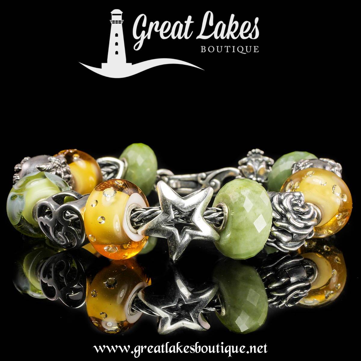 Trollbeads Diamond Bead Amber Winter Inspiration