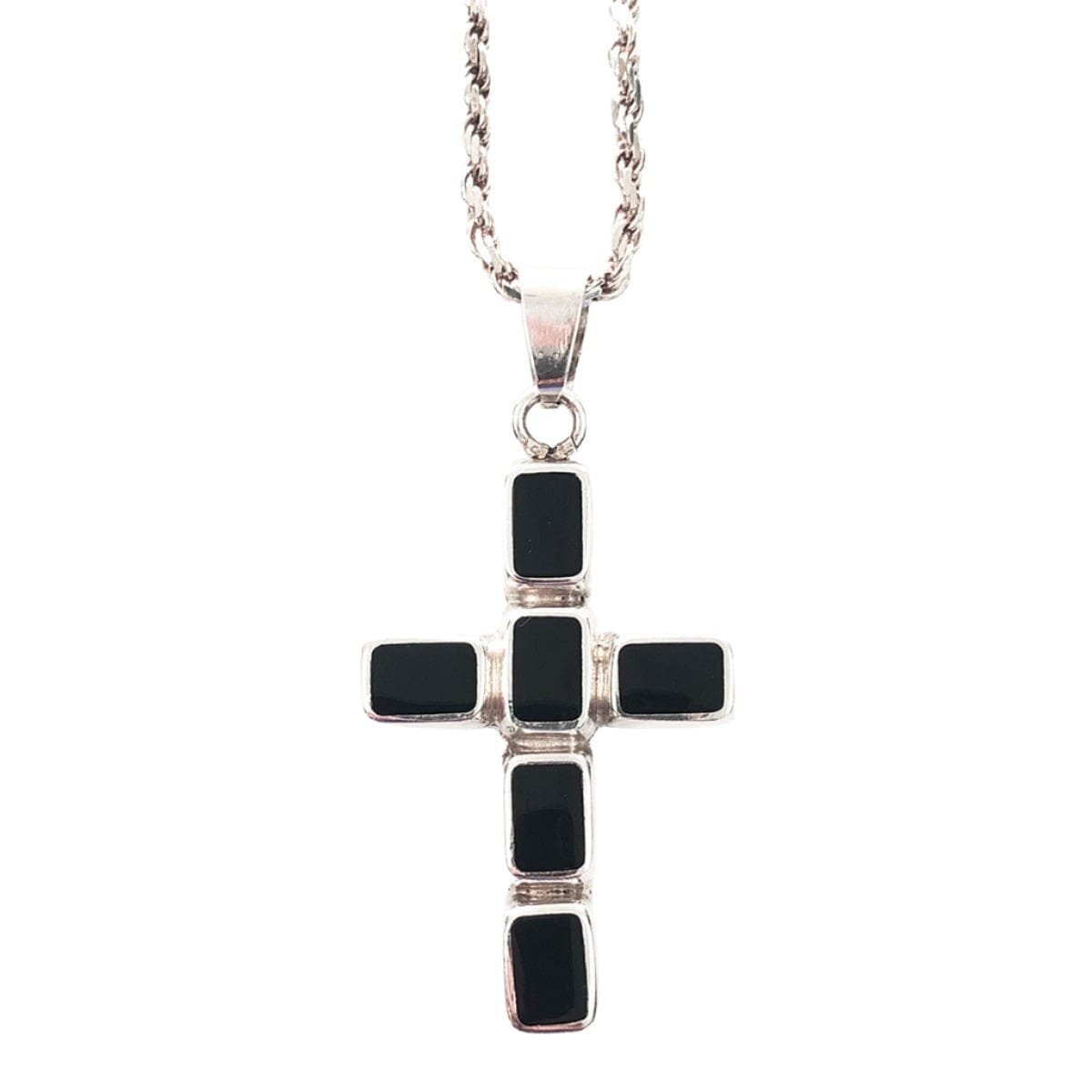Great Lakes Coin Reversible Silver Cross Necklace