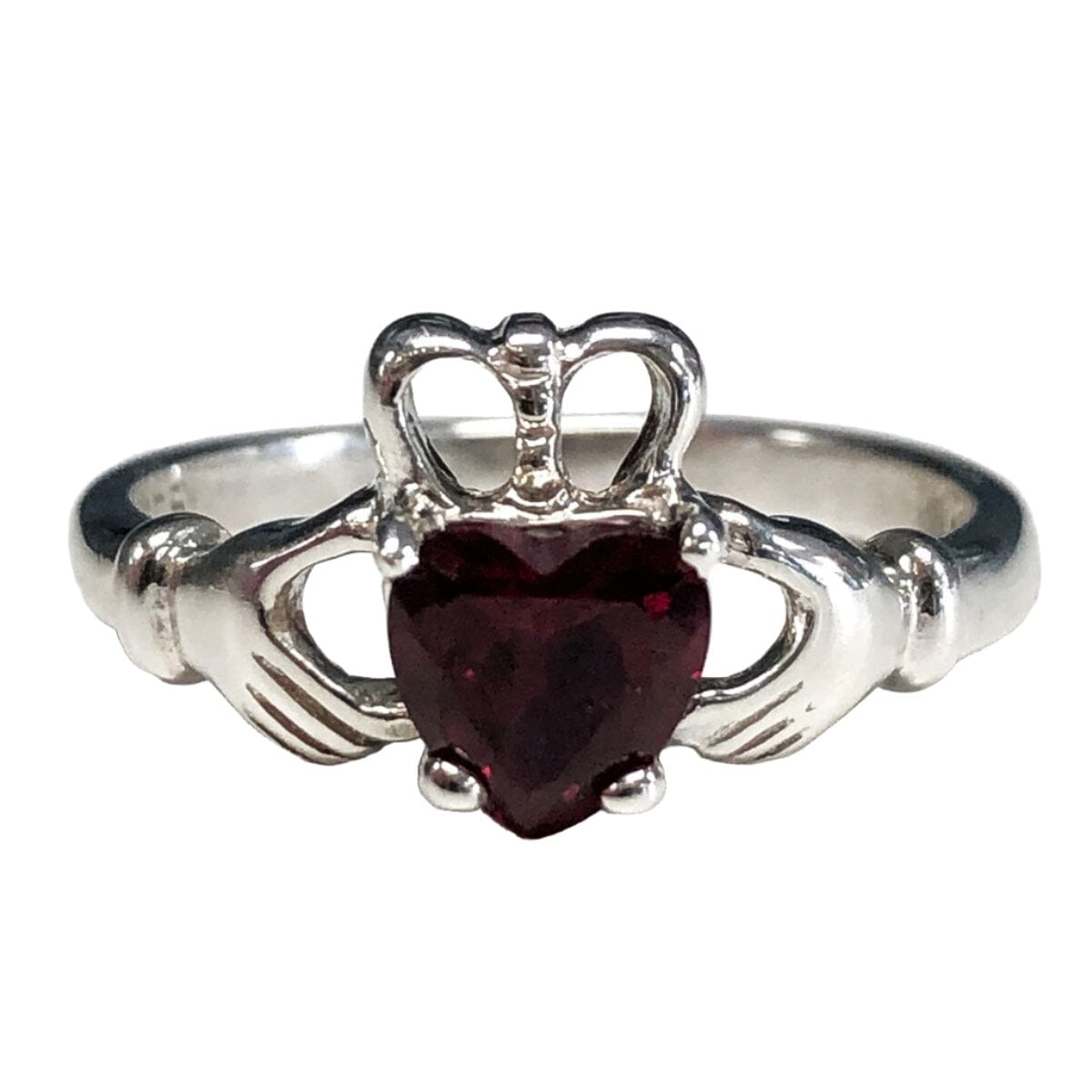 Great Lakes Coin Silver &amp; Cubic Zirconia Claddagh Ring