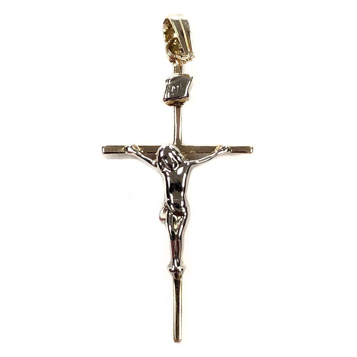 Great Lakes Coin 14 k Two Tone Gold Crucifix Pendant