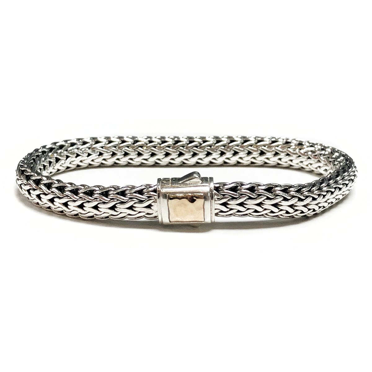 Great Lakes Coin John Hardy Silver & 14 k Gold Classic Chain Bracelet