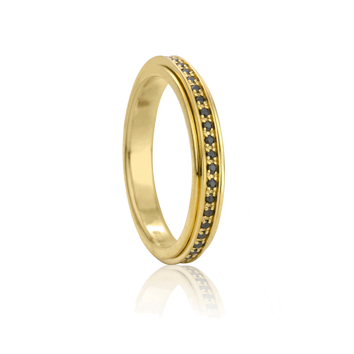 Meditation Rings Meditation Rings Eclipse Yellow Gold Vermeil