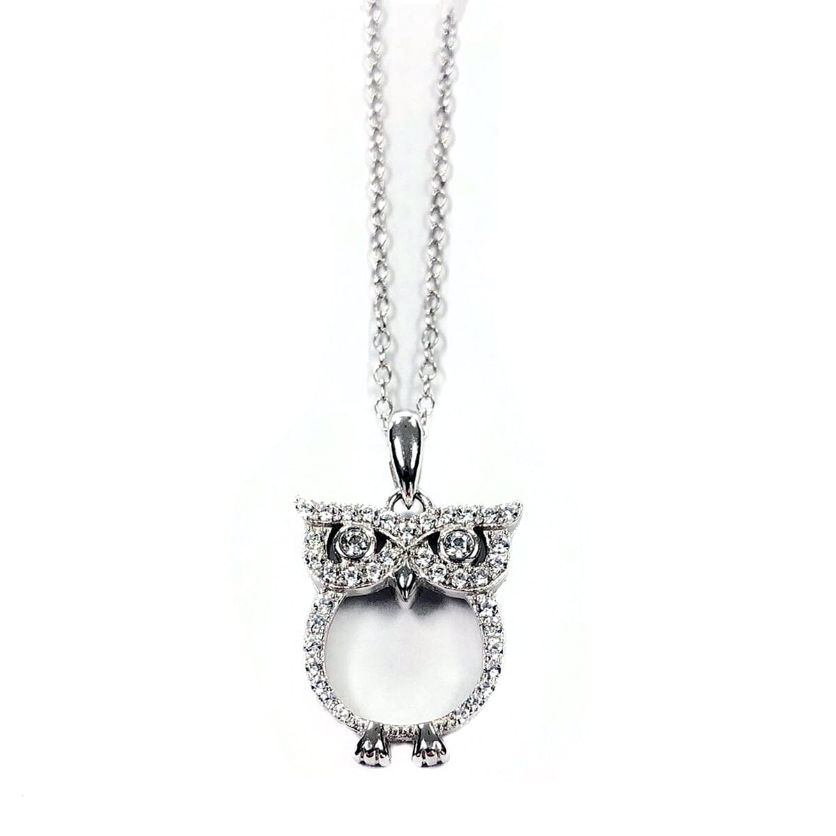 Great Lakes Coin Silver Owl Necklace