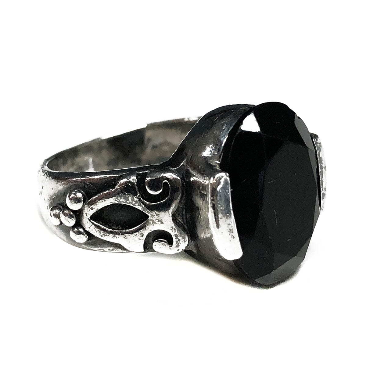 Great Lakes Coin Silver &amp; Black Onyx Ring