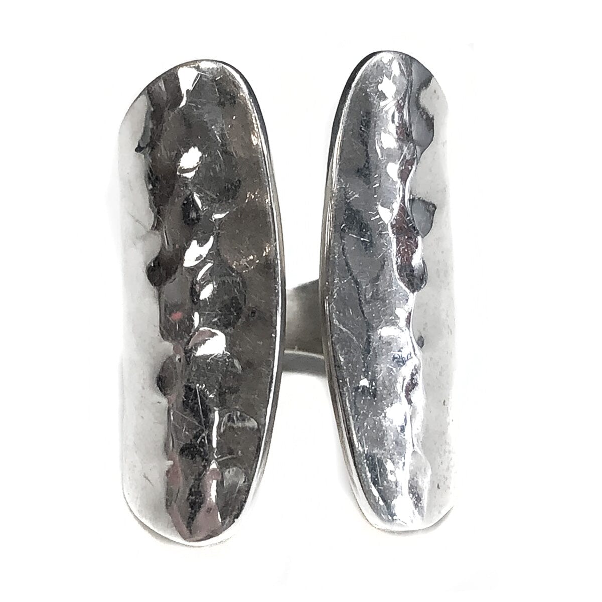 Great Lakes Coin Hammered Silver Ring