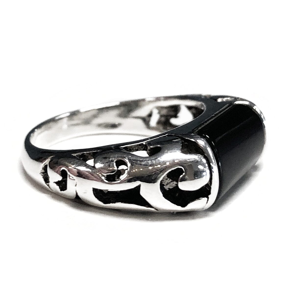 Great Lakes Coin Silver &amp; Black Onyx Ring