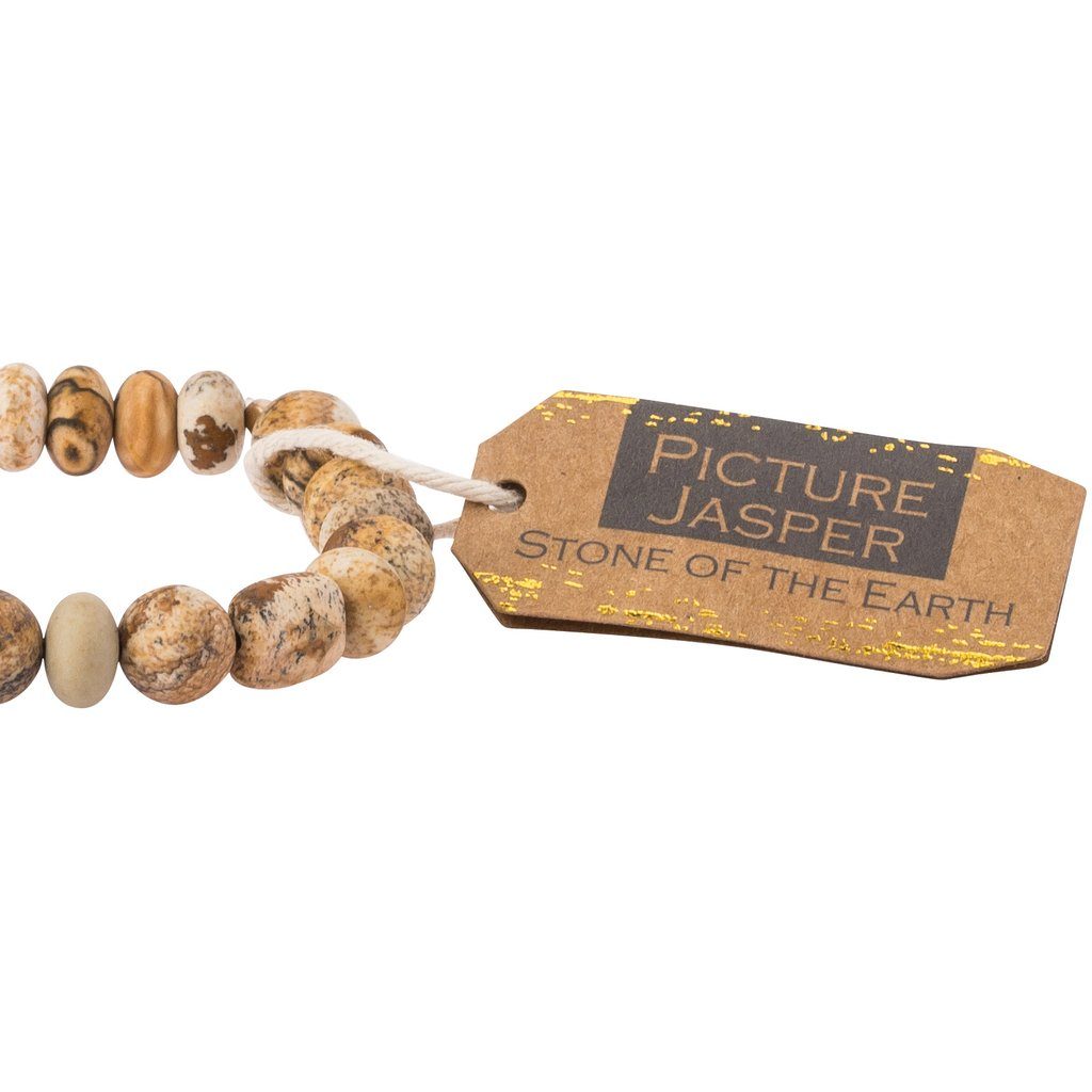 Scout Curated Wears Picture Jasper Stone Bracelet Stone of the Earth