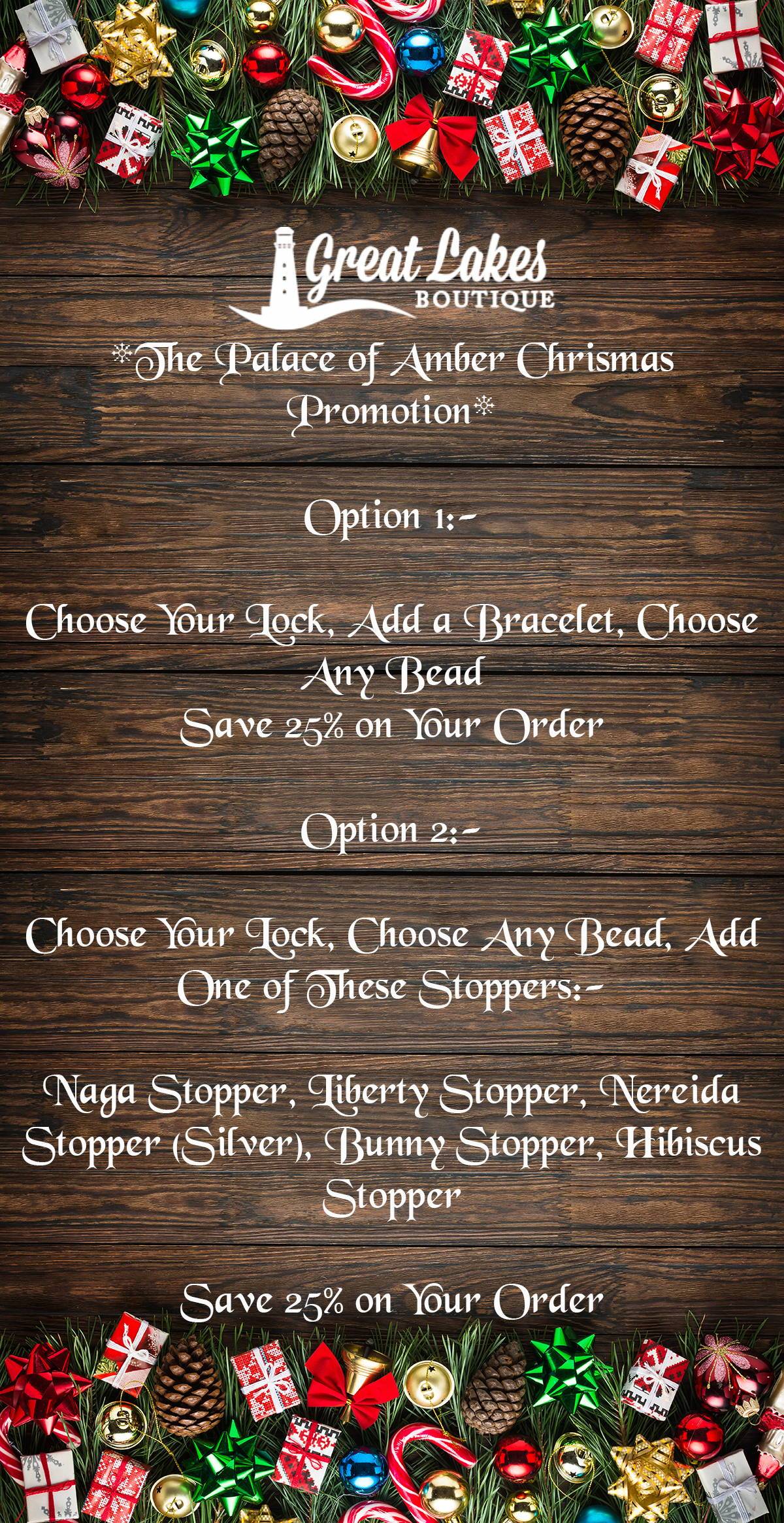 The Palace of Amber Christmas Promotion Updated