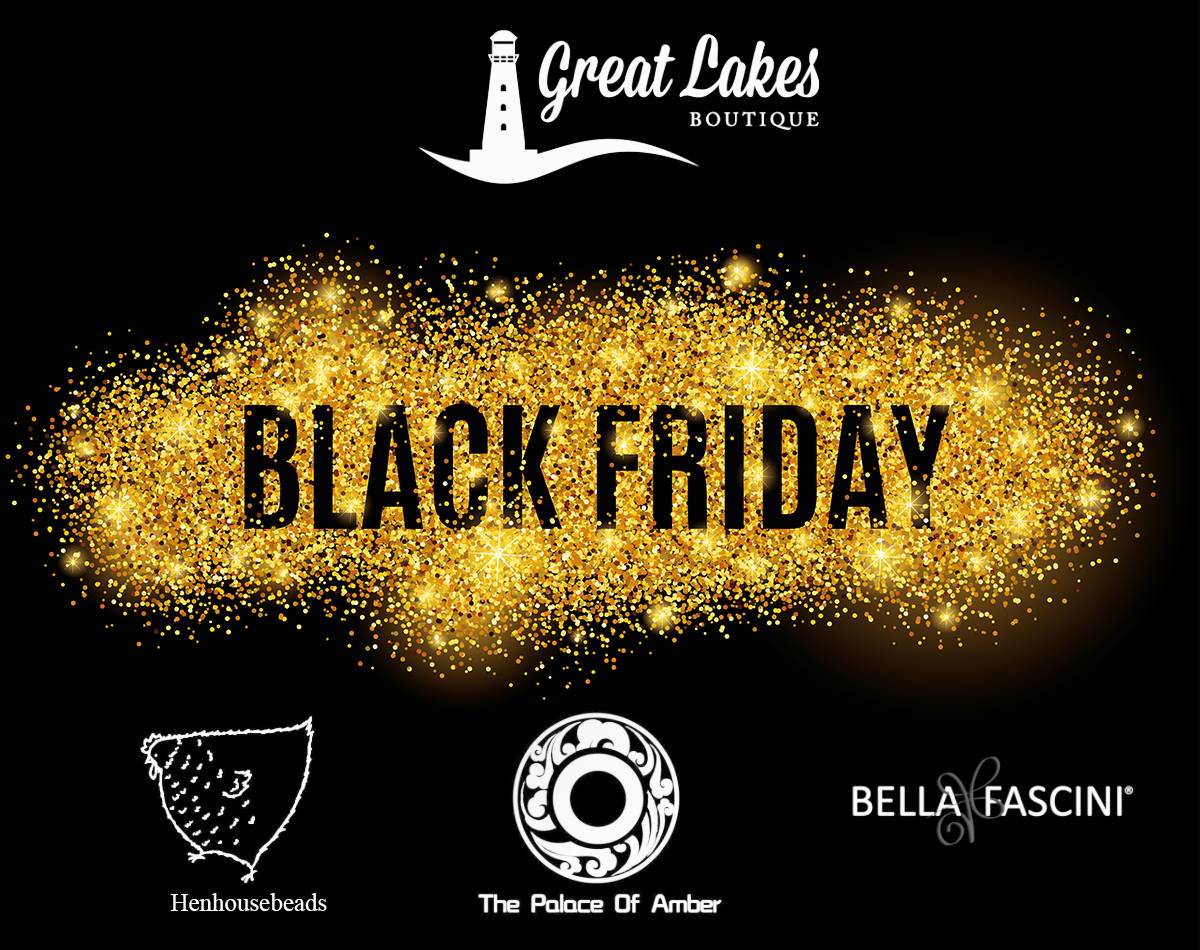 Black Friday Promotions for The Palace of Amber, Bella Fascini & Henhousebeads