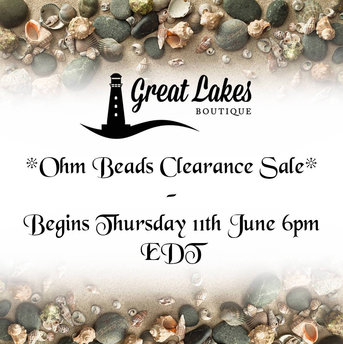 Ohm Beads Clearance Sale Begins Thursday