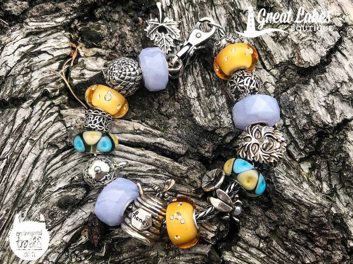 The Palace of Amber Blue Lace Agate for an Autumn Skies Bracelet