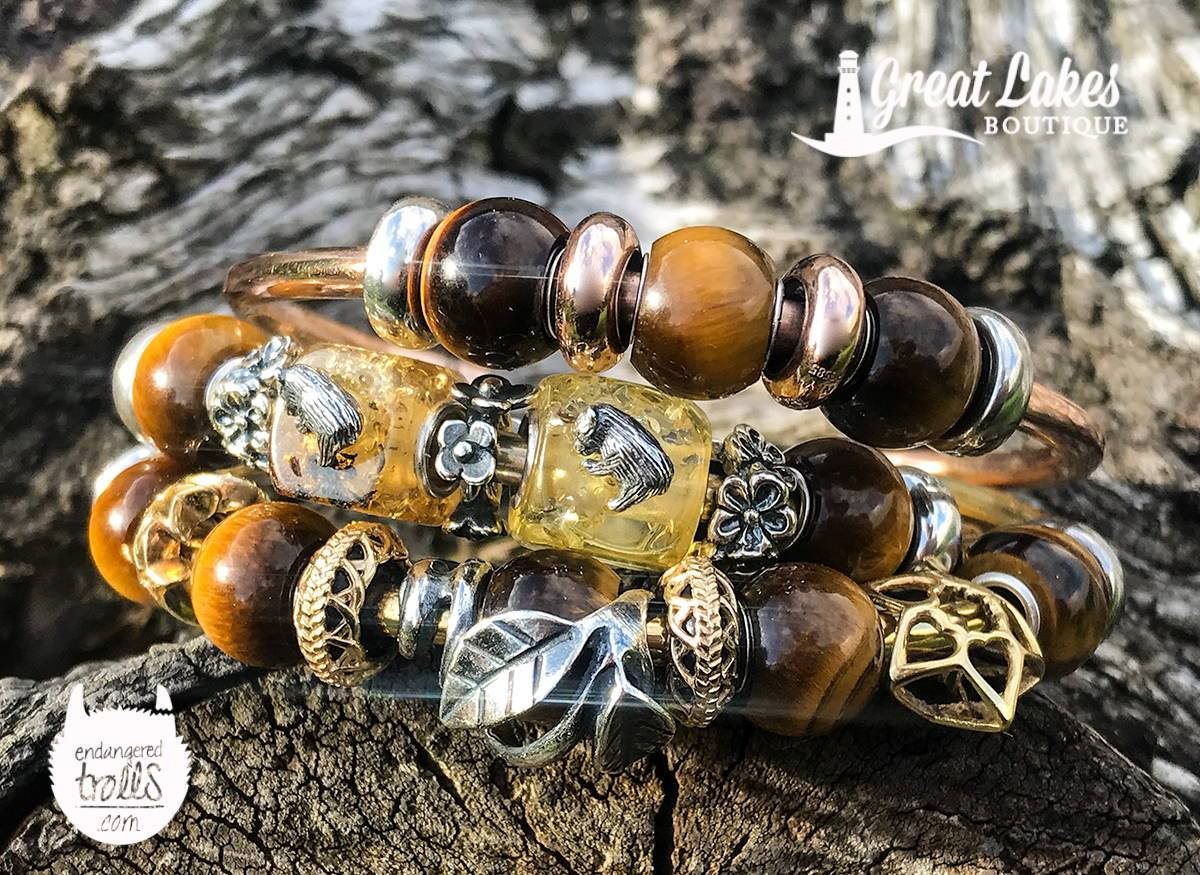Trollbeads Round Tiger Eye Inspiration