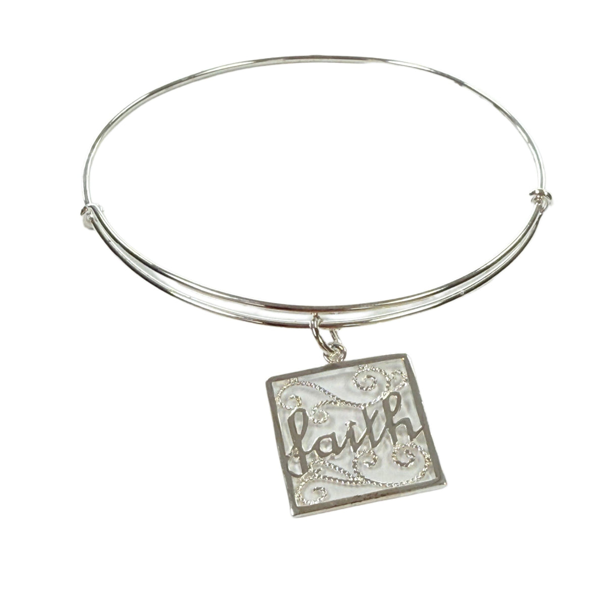 Great Lakes Coin Silver Plated Faith Bracelet