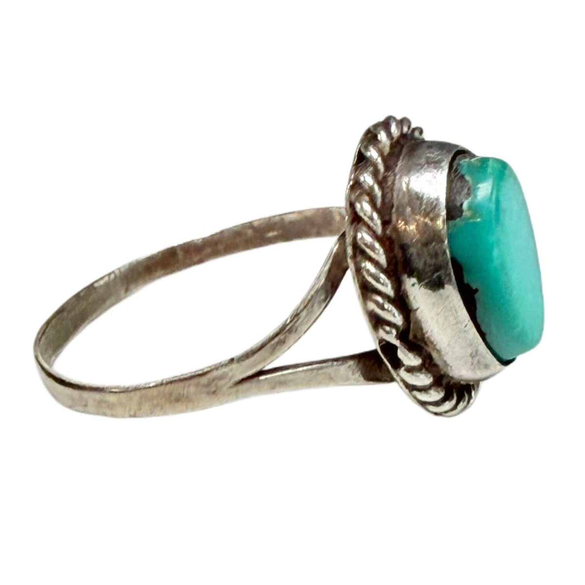Great Lakes Coin Native American Silver & Turquoise Ring