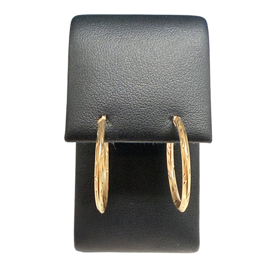 14k Yellow Gold Hoop Earrings
