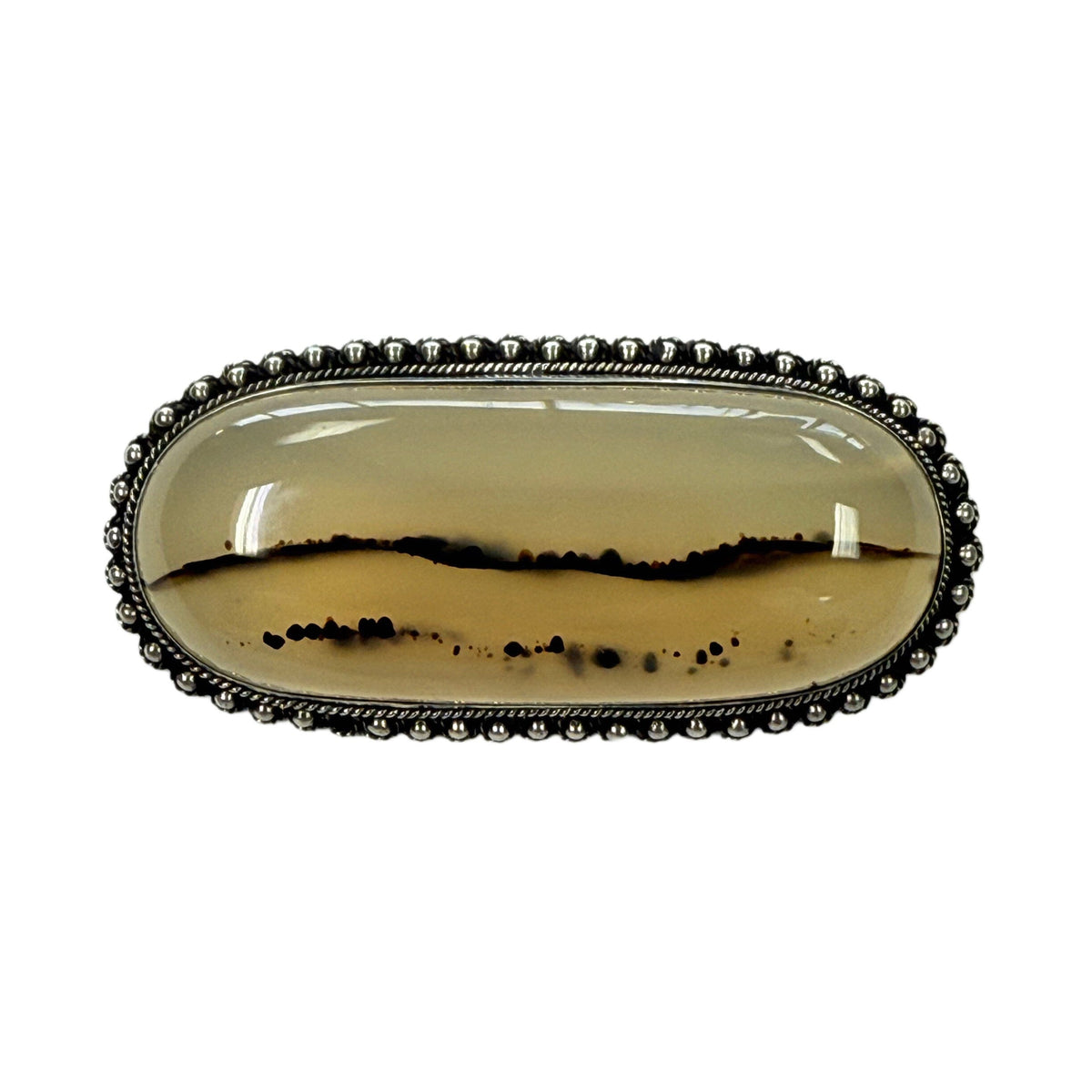 Great Lakes Coin Silver & Gemstone Pin