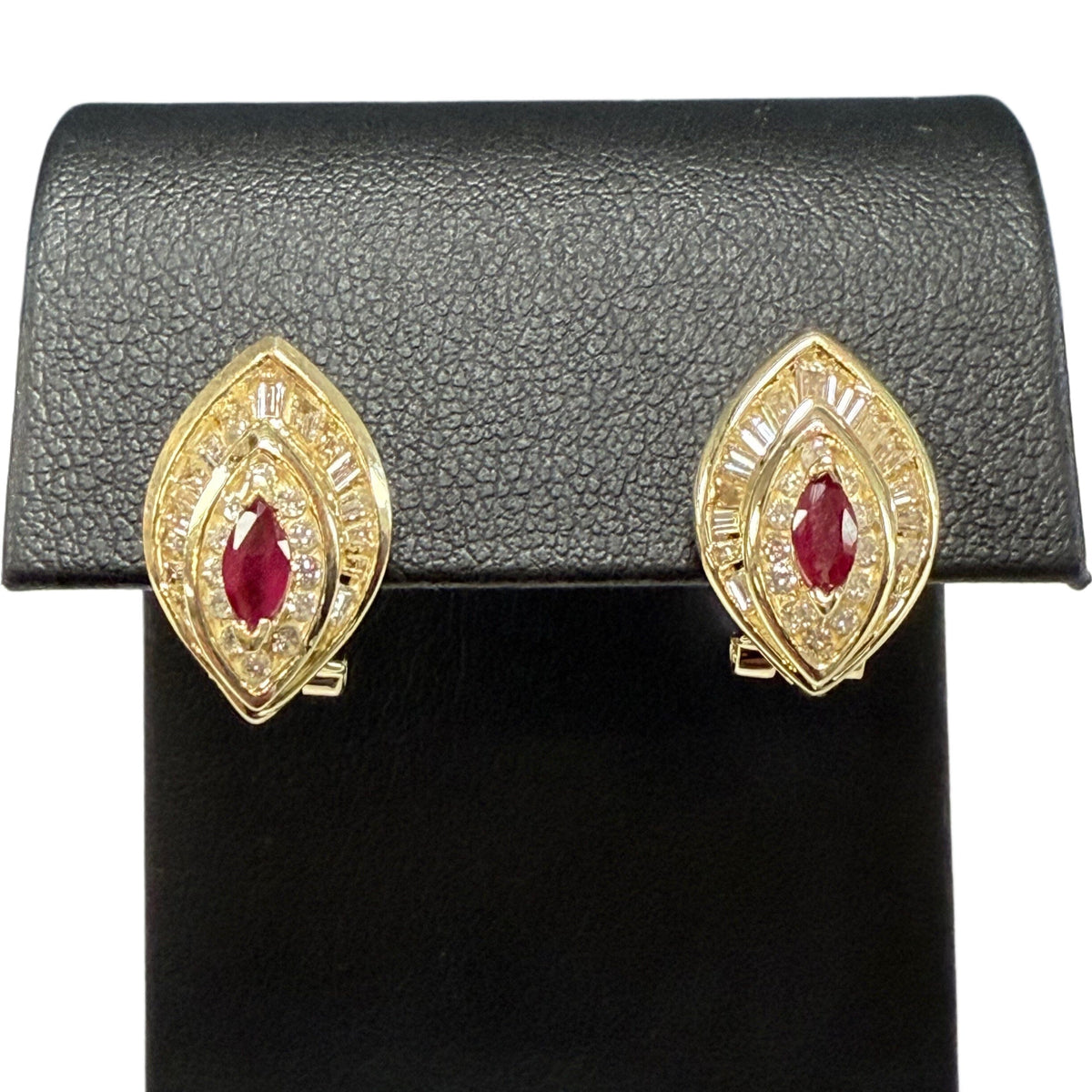 Great Lakes Coin 14k Ruby & Diamond Earrings