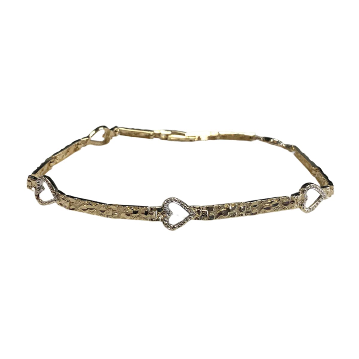 Great Lakes Coin 10k Gold Heart Bracelet