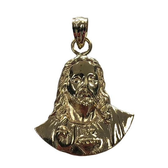 10k Gold Jesus Pendant