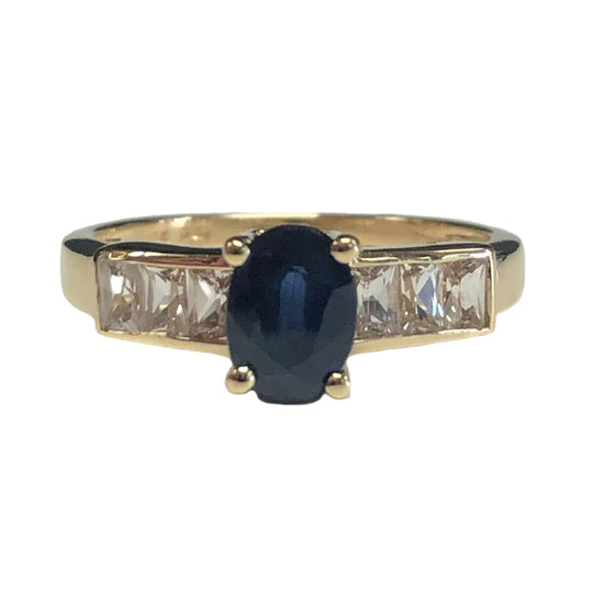 10k Gold & Sapphire Ring