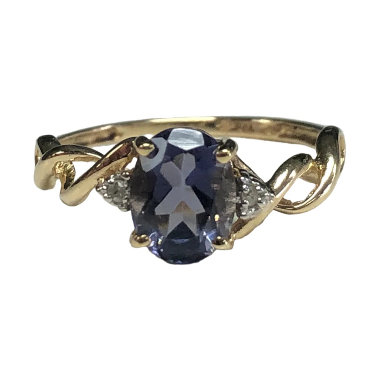 Great Lakes Coin 10k Gold Tanzanite &amp; Diamond Ring