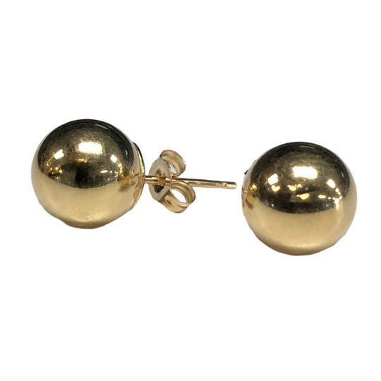 14k Yellow Gold Ball Stud Earrings