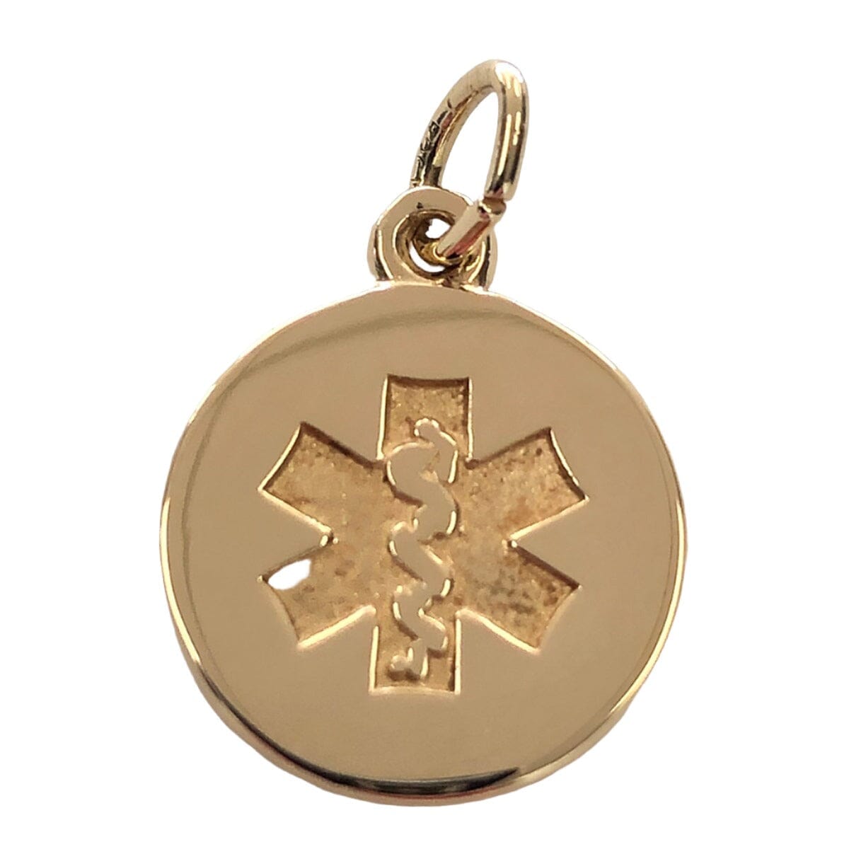 Great Lakes Coin 14k Gold Caduceus Charm / Pendant