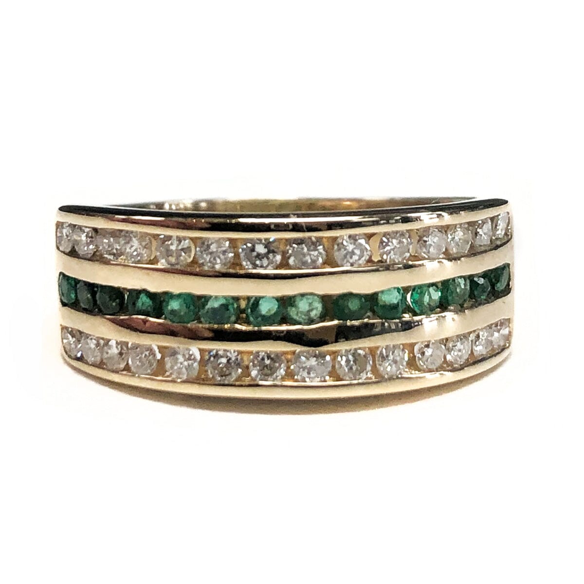 Great Lakes Coin 14k Gold Emerald &amp; Diamond Ring