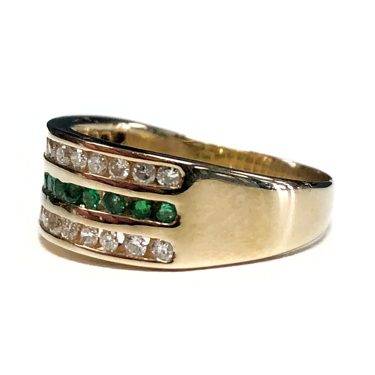 Great Lakes Coin 14k Gold Emerald &amp; Diamond Ring