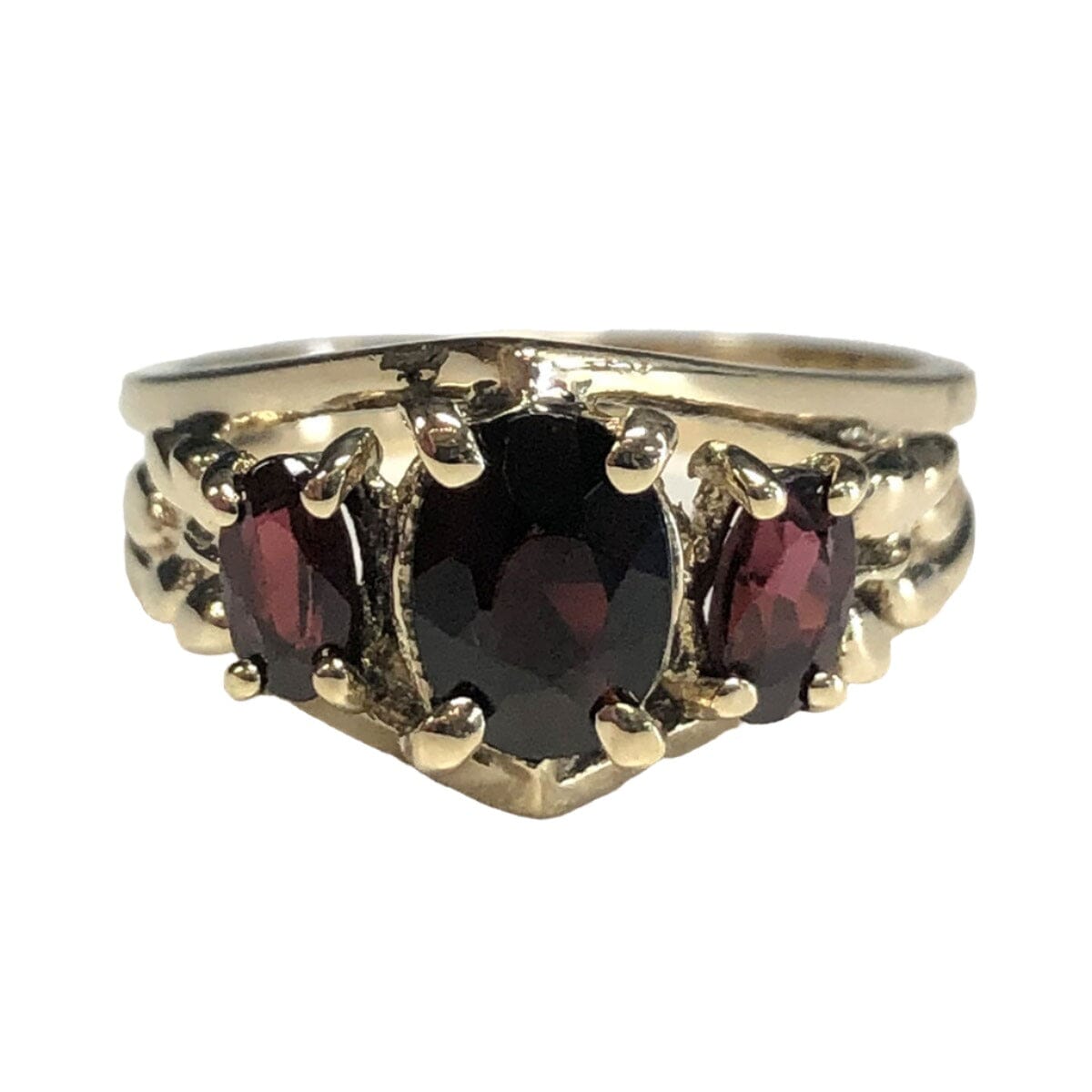 Great Lakes Coin 14k Gold &amp; Garnet Ring
