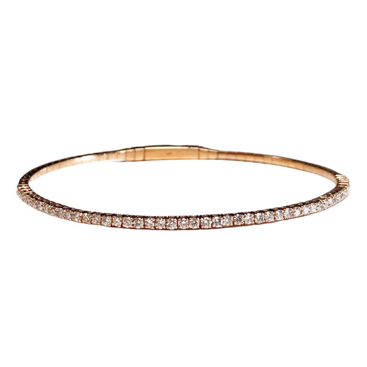 Great Lakes Coin 14k Rose Gold &amp; Diamond Bangle