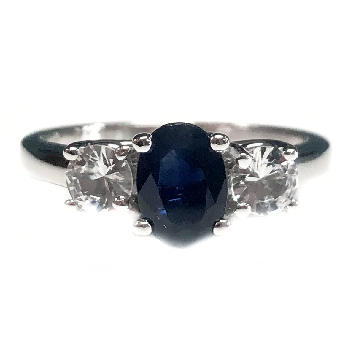 Great Lakes Coin 14k White Gold &amp; Sapphire Ring