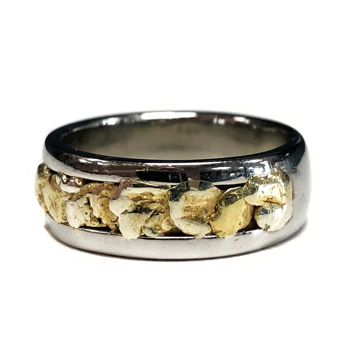 Great Lakes Coin 14k White Gold &amp; Nugget Ring