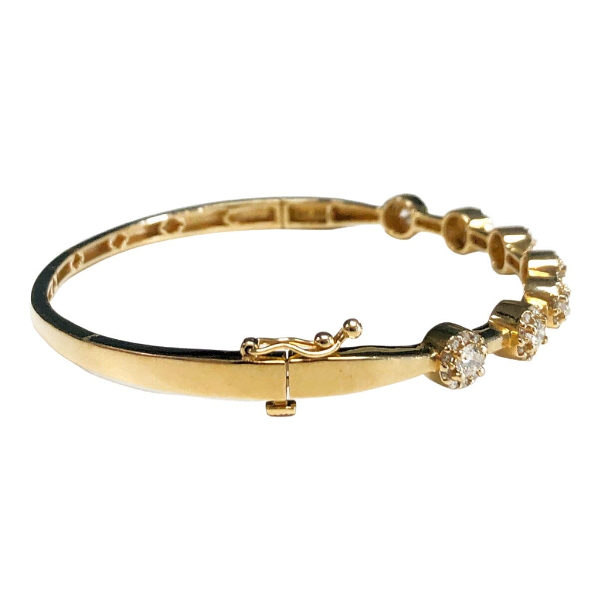 Great Lakes Coin 14k Gold &amp; Diamond Bangle