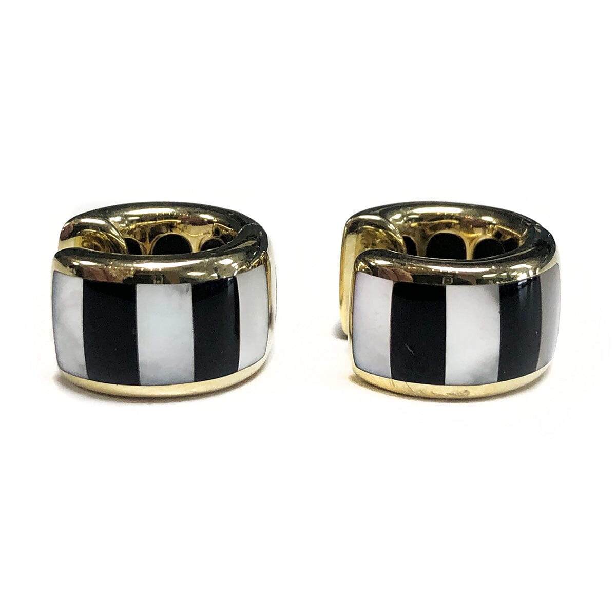 Great Lakes Coin Asch Grossbardt 14k Gold Inlay Earrings