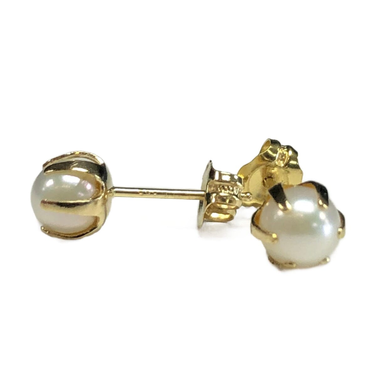 Great Lakes Coin 14k Gold &amp; Pearl Stud Earrings