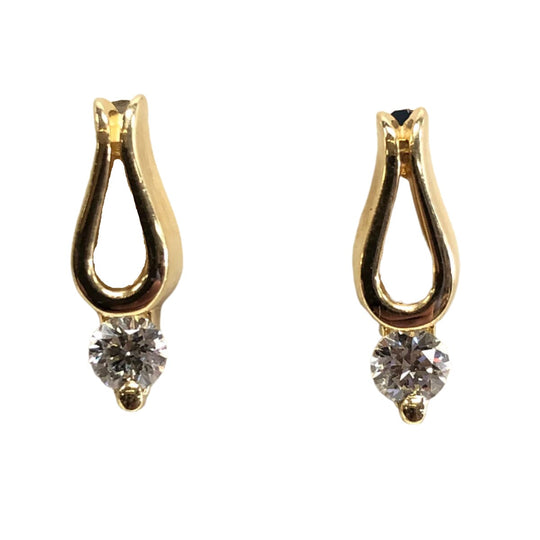 14k Gold & Diamond Earrings