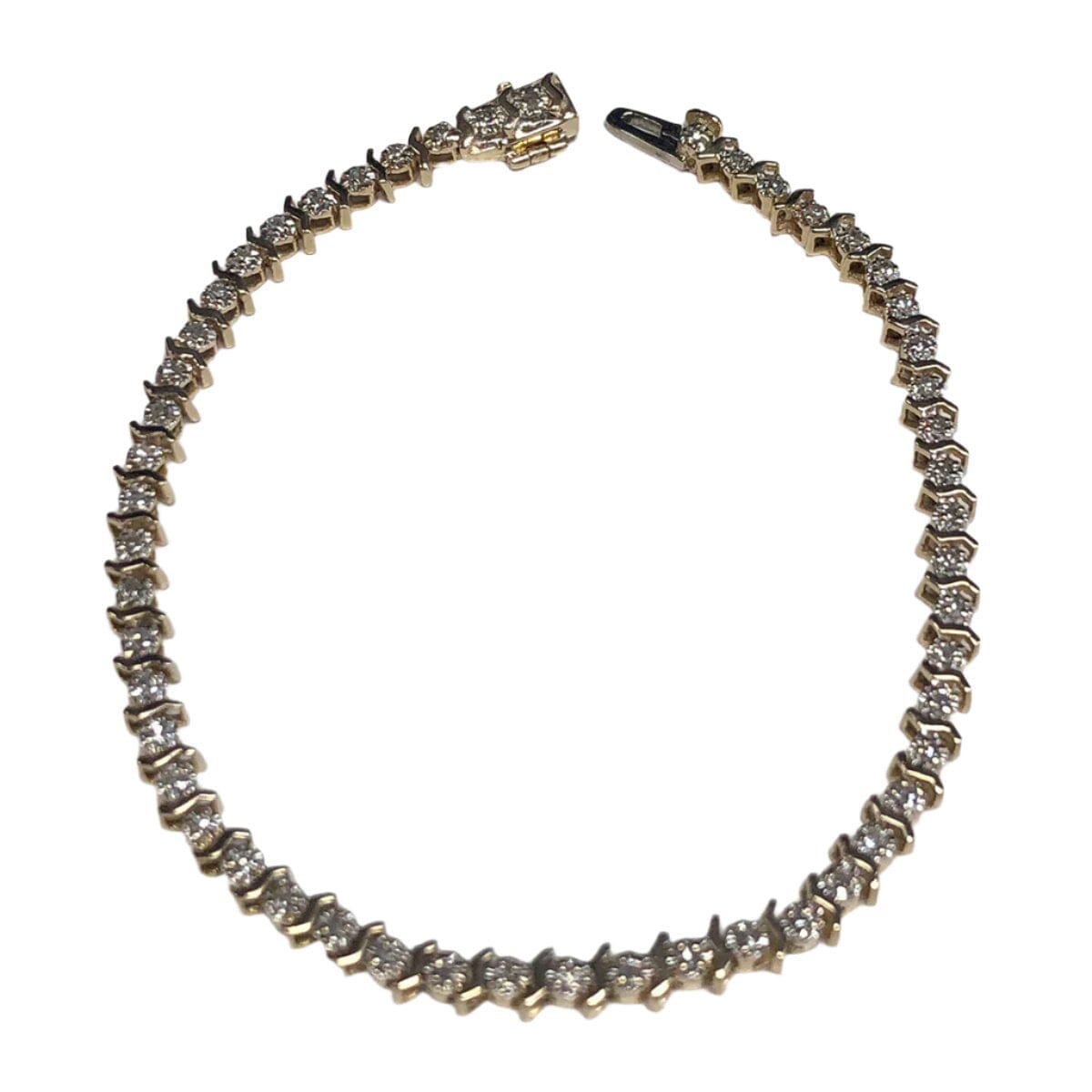Great Lakes Coin 14k Gold Diamond Tennis Bracelet