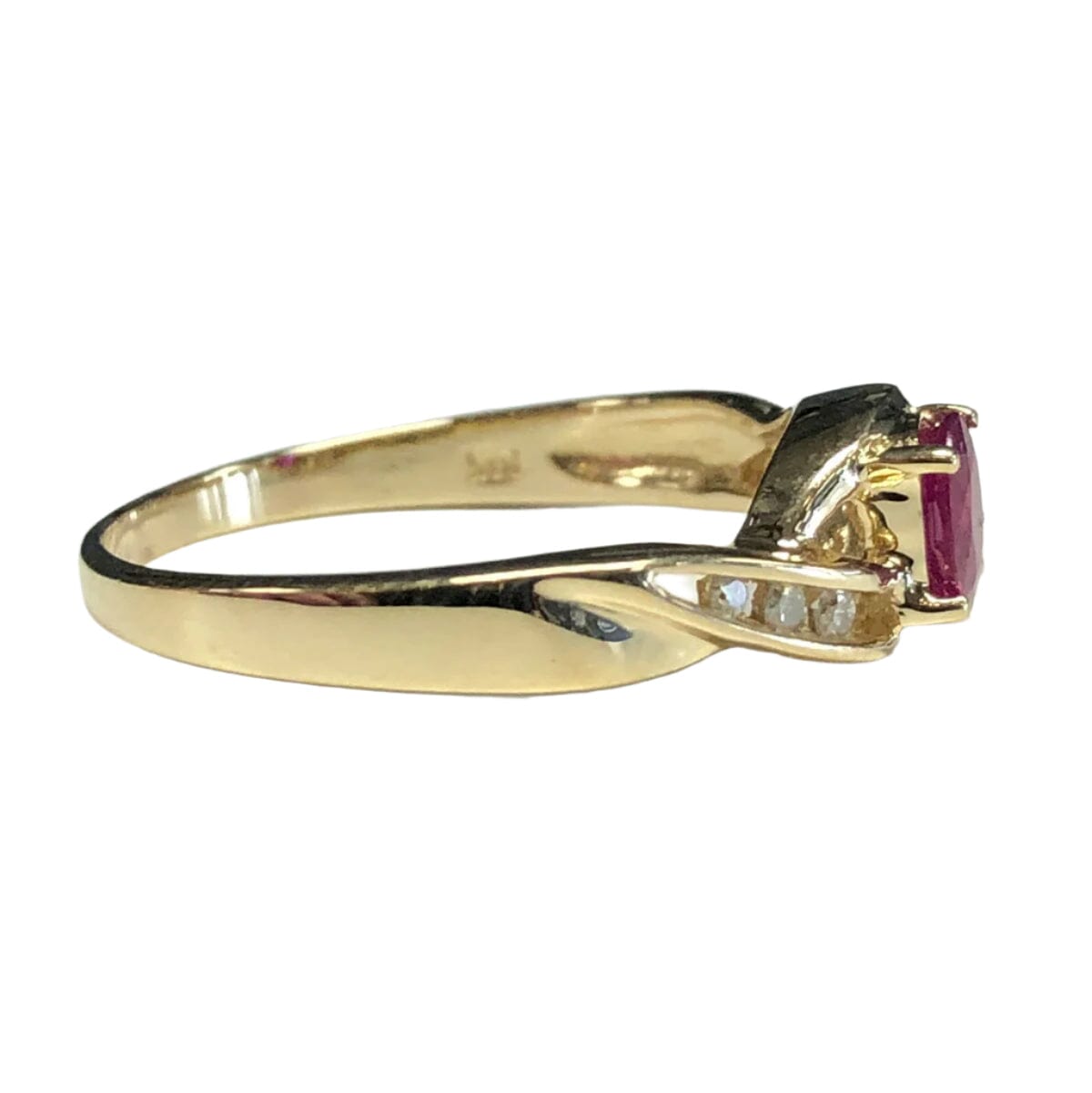 Great Lakes Coin 14k Gold Ruby &amp; Diamond Ring