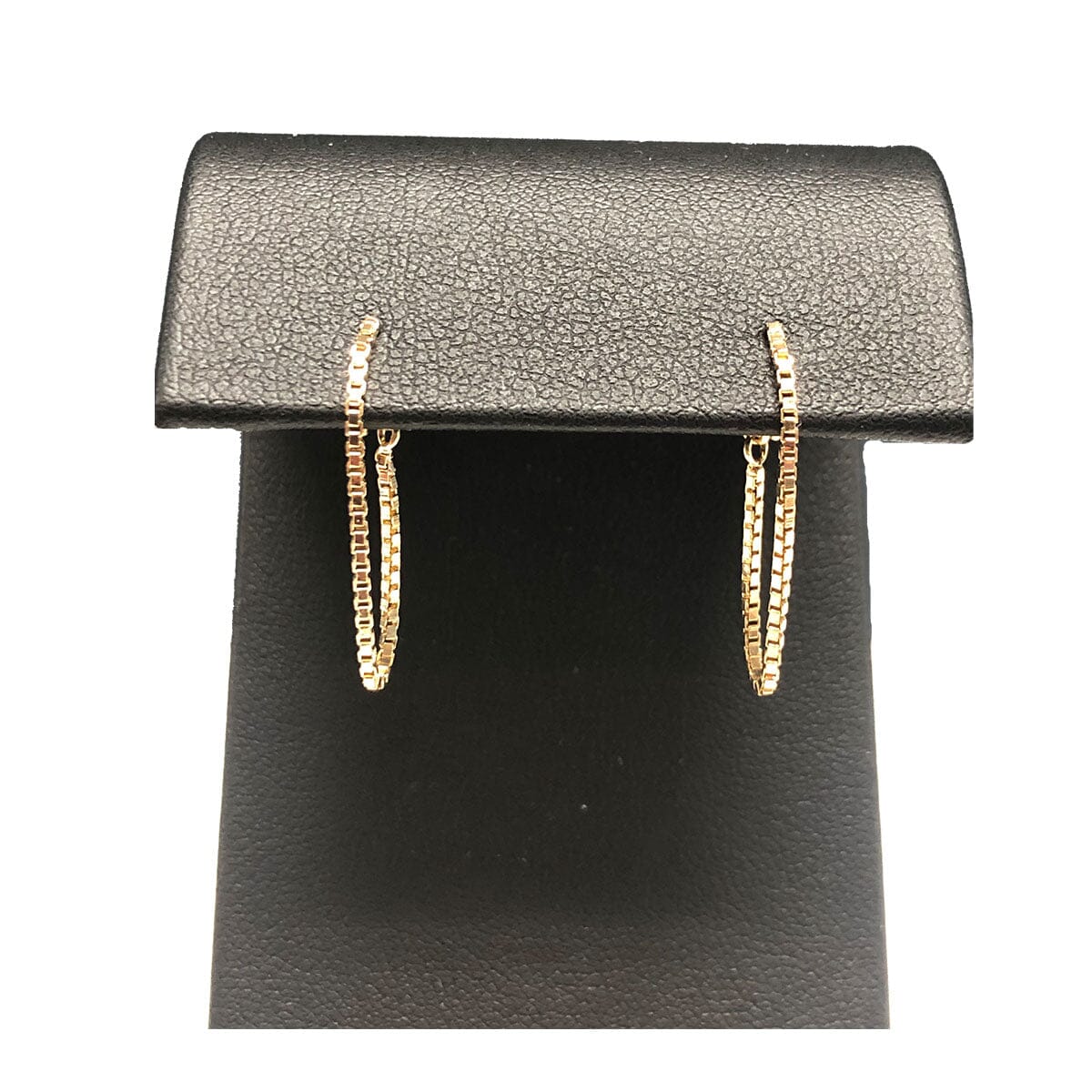 Great Lakes Coin 14k Gold Chain Hoop Earrings
