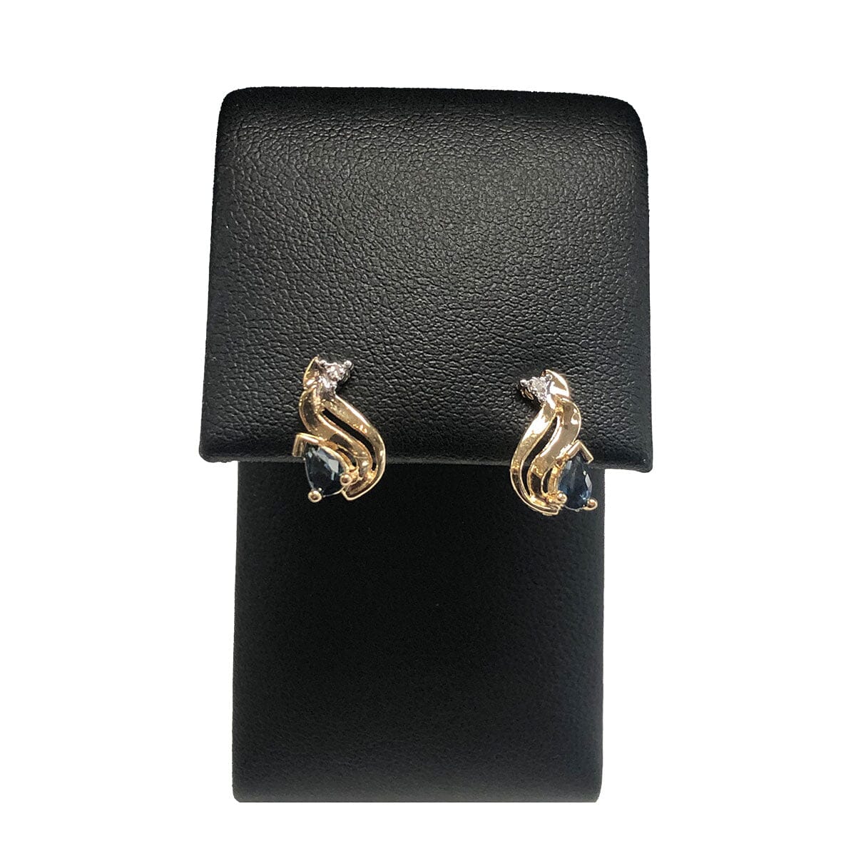 Great Lakes Coin 14k Gold Sapphire &amp; Diamond Earrings
