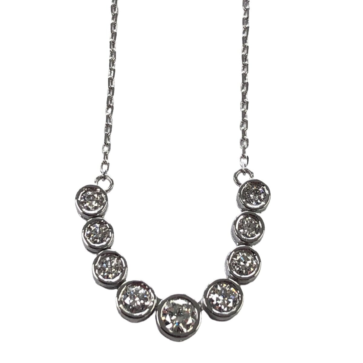 Great Lakes Coin 14k White Gold Diamond Necklace
