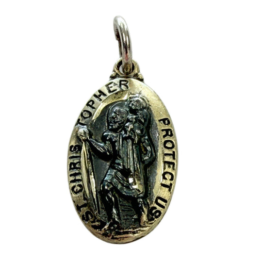 Silver St Christopher Pendant