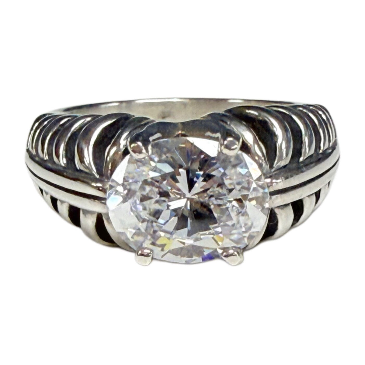 Great Lakes Coin Silver & Cubic Zirconia Ring