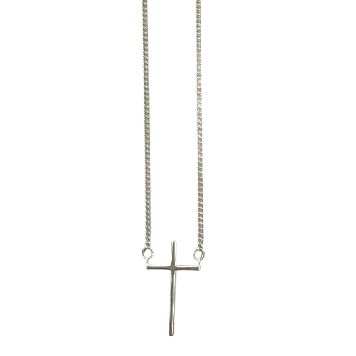 Great Lakes Coin Silver Cross Necklace