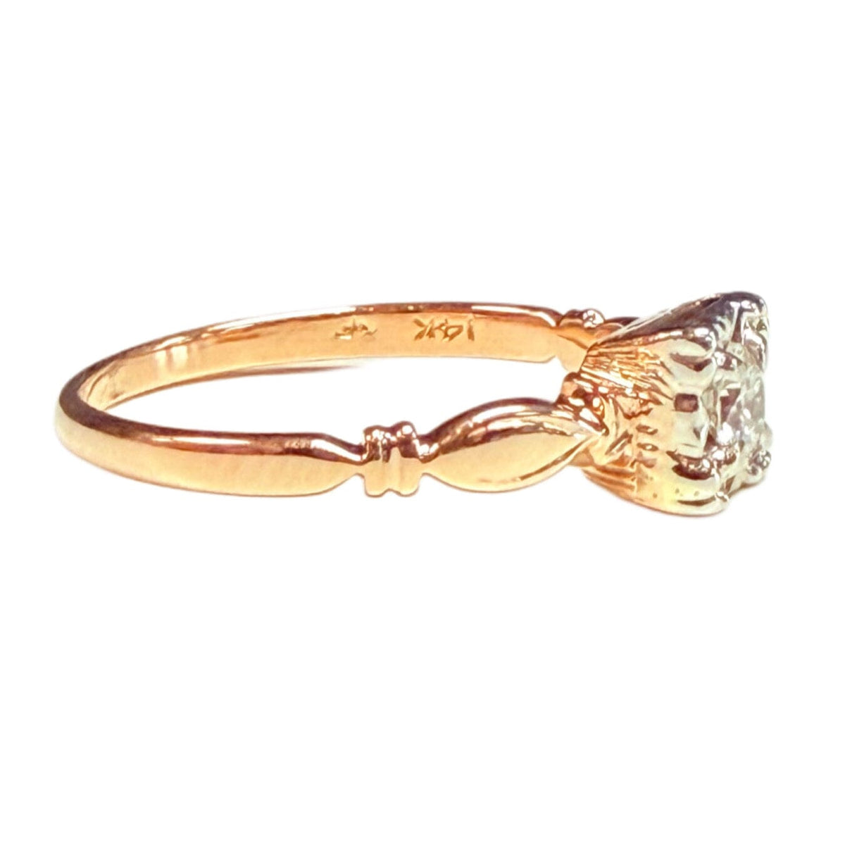 Great Lakes Coin Vintage 14k Rose Gold & Diamond Ring
