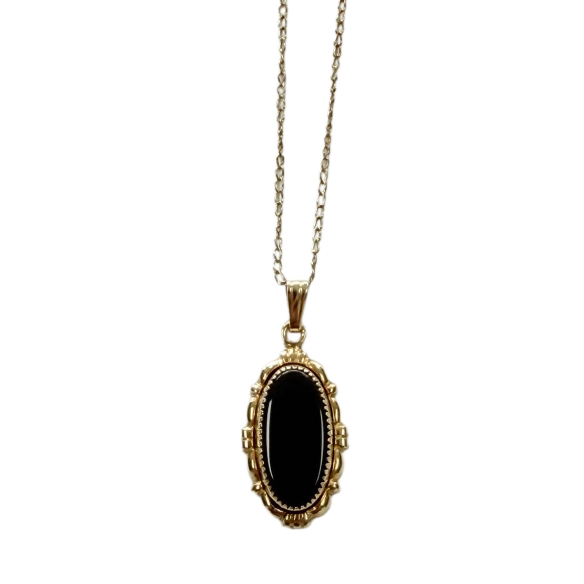 Great Lakes Coin 1/20th 14k Gold Filled Necklace with Black Onyx